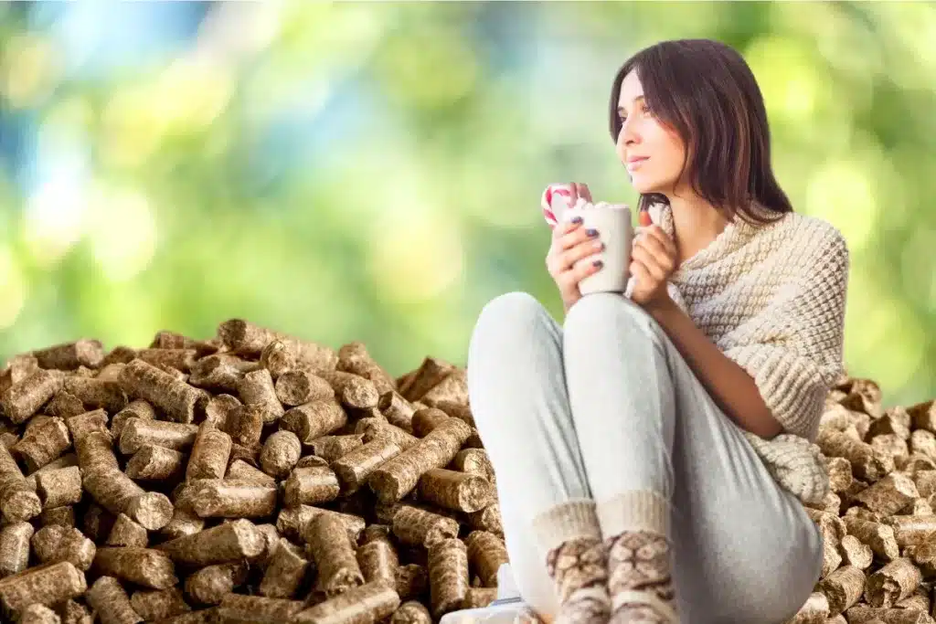 Les granulés de bois sont une source d'énergie propre, produite à partir de matières premières renouvelables. Leur combustion émet peu de CO2 par rapport aux combustibles fossiles, ce qui contribue à réduire les émissions de gaz à effet de serre.